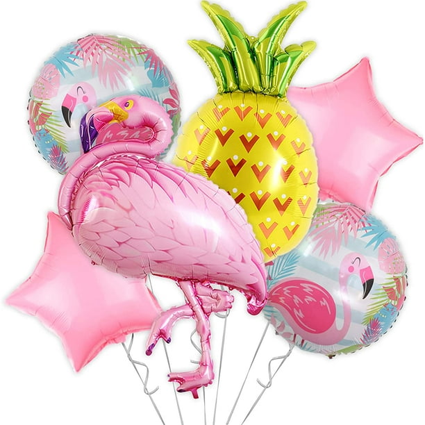 Pink Flamingo Luau Pineapple Double Wall Cooler Cup Summer Fun Pool Party Picnic 